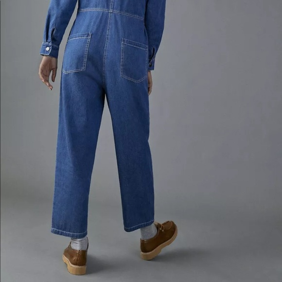 Anthropologie | AYA DENIM UTILITY JUMPSUIT | Sz S - Picture 7 of 11